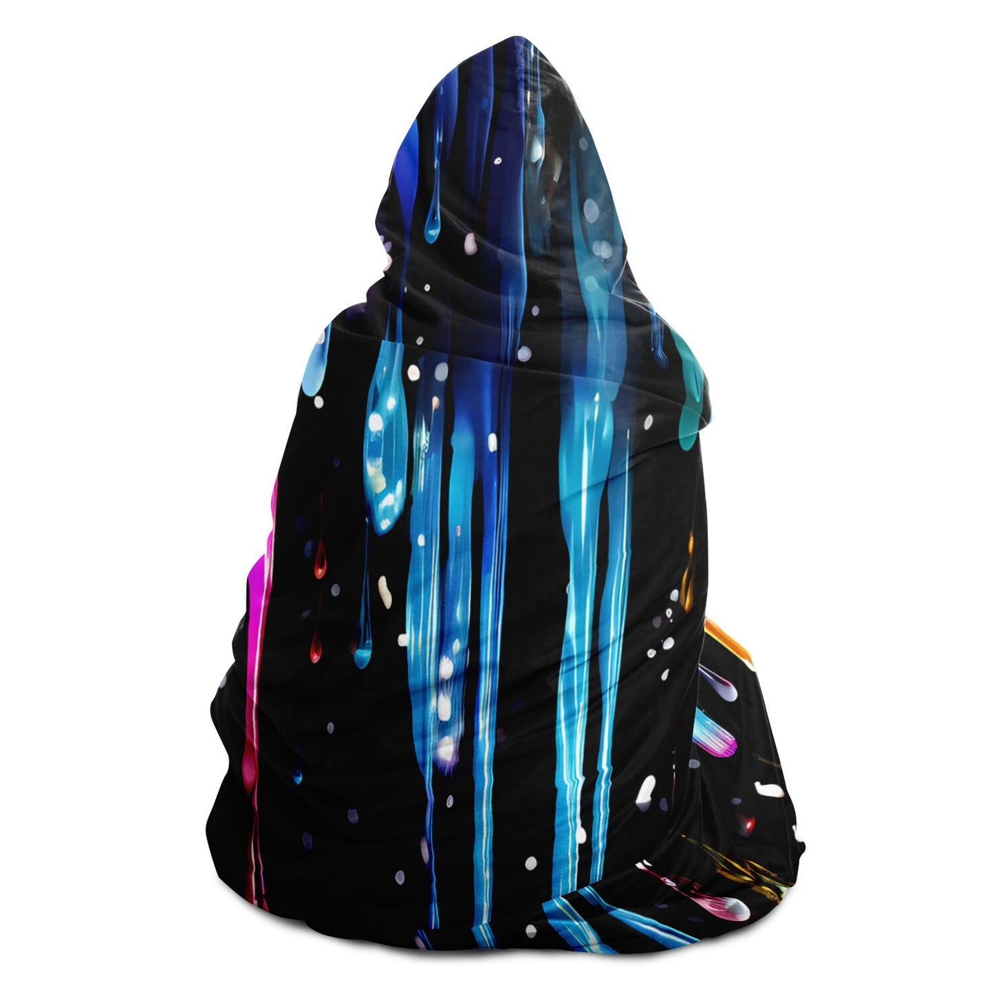 Rainbow Drips Hooded Blanket – Offbeat Sweetie