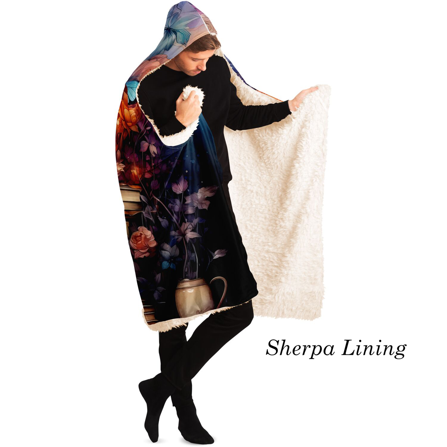 Whimsical Library Hooded Blanket – Offbeat Sweetie