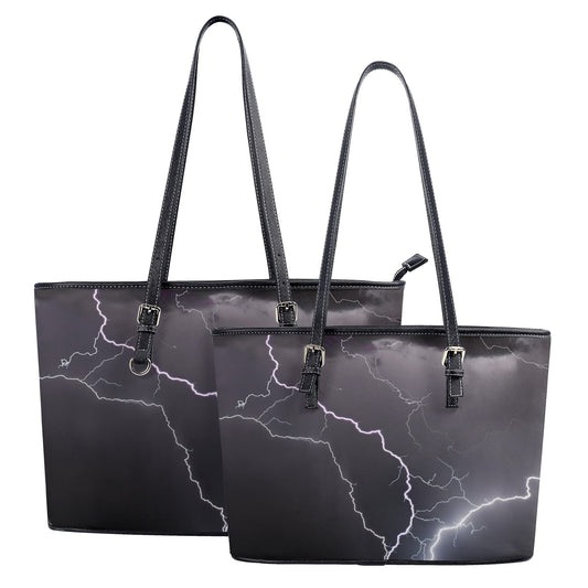 Lightning Crashes Tote Bag