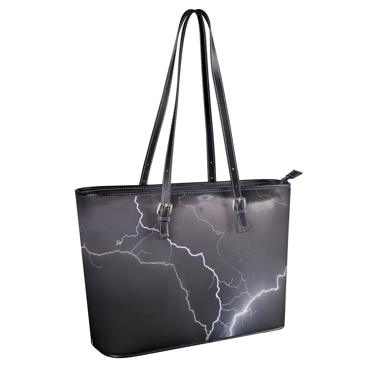 Lightning Crashes Tote Bag