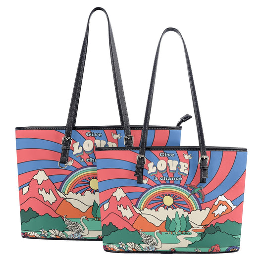 Peace And Love Tote Bag