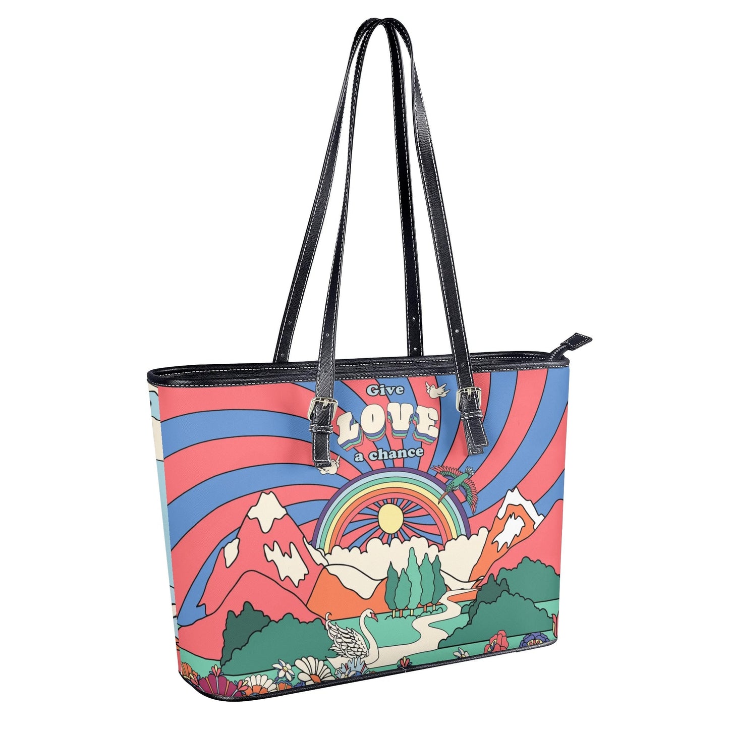 Peace And Love Tote Bag