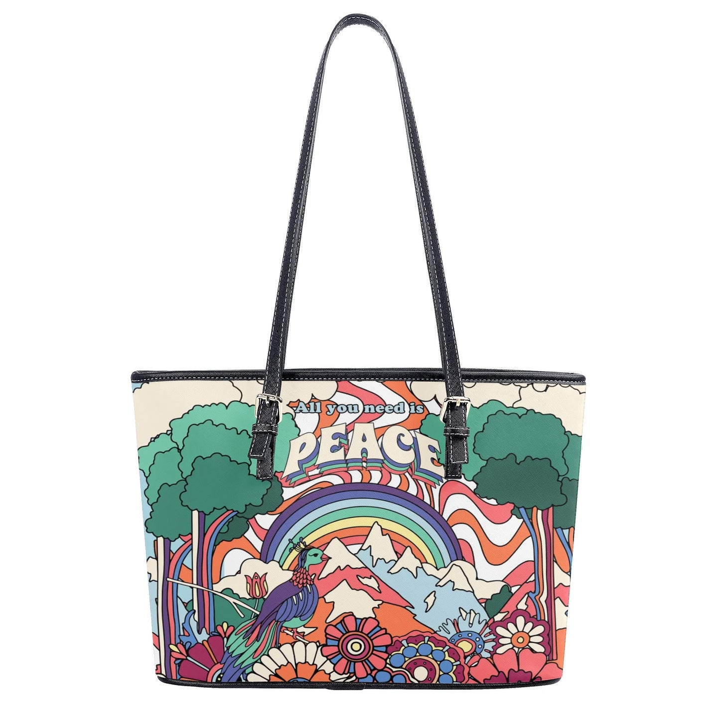 Peace And Love Tote Bag