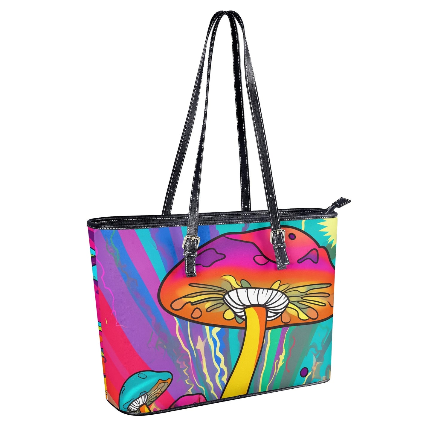 Psychedelic Mushies Tote Bag