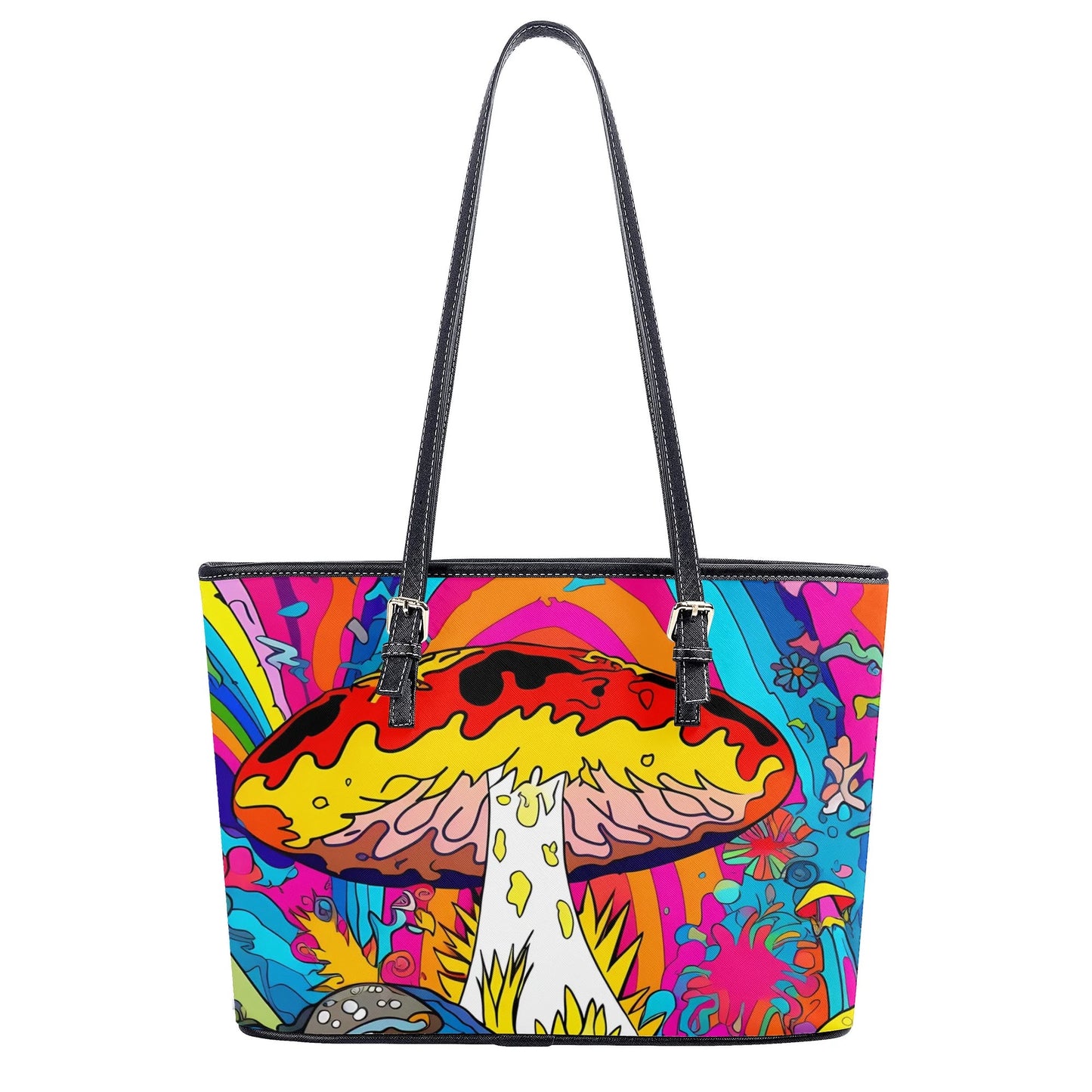 Psychedelic Mushies Tote Bag