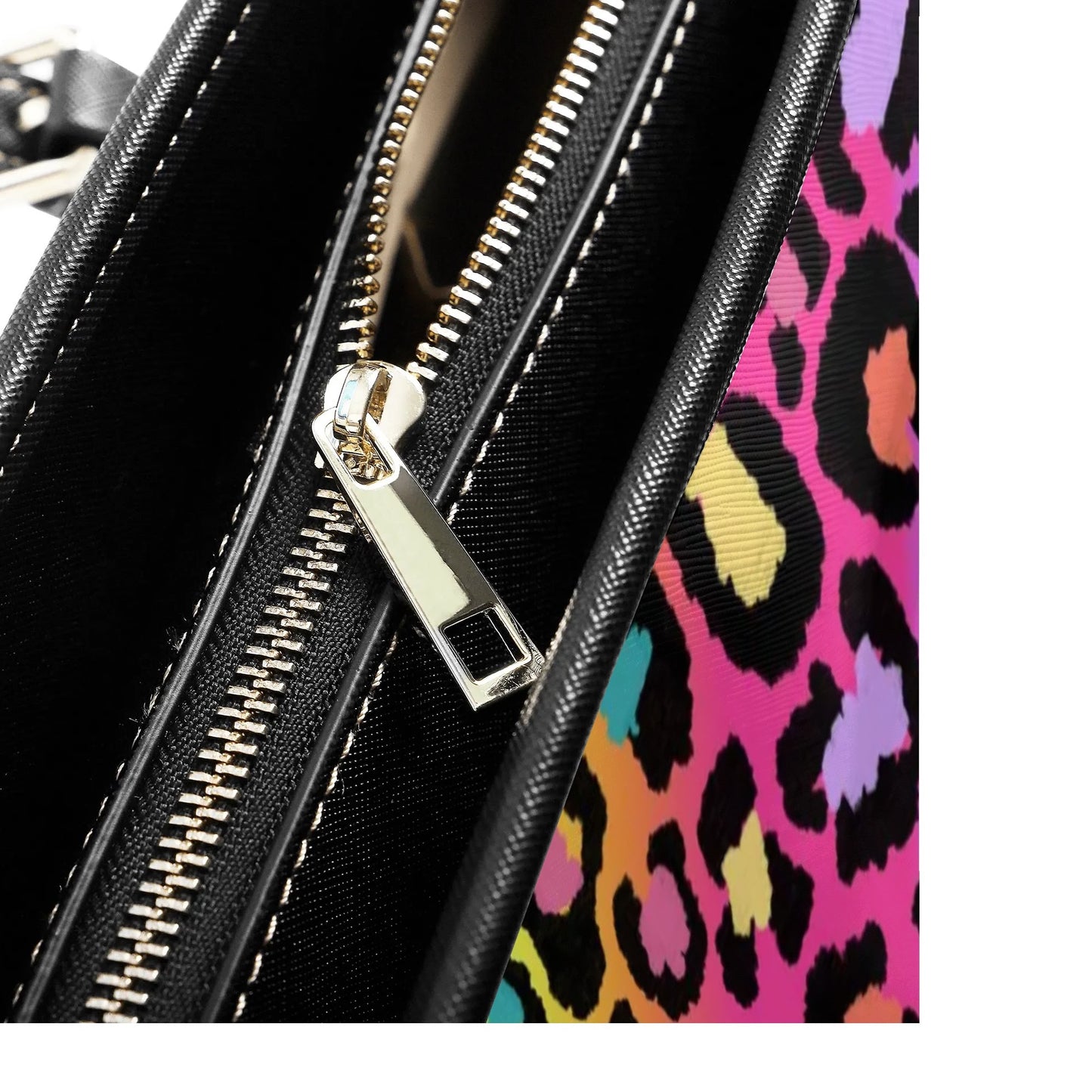 Rainbow Leopard Tote Bag