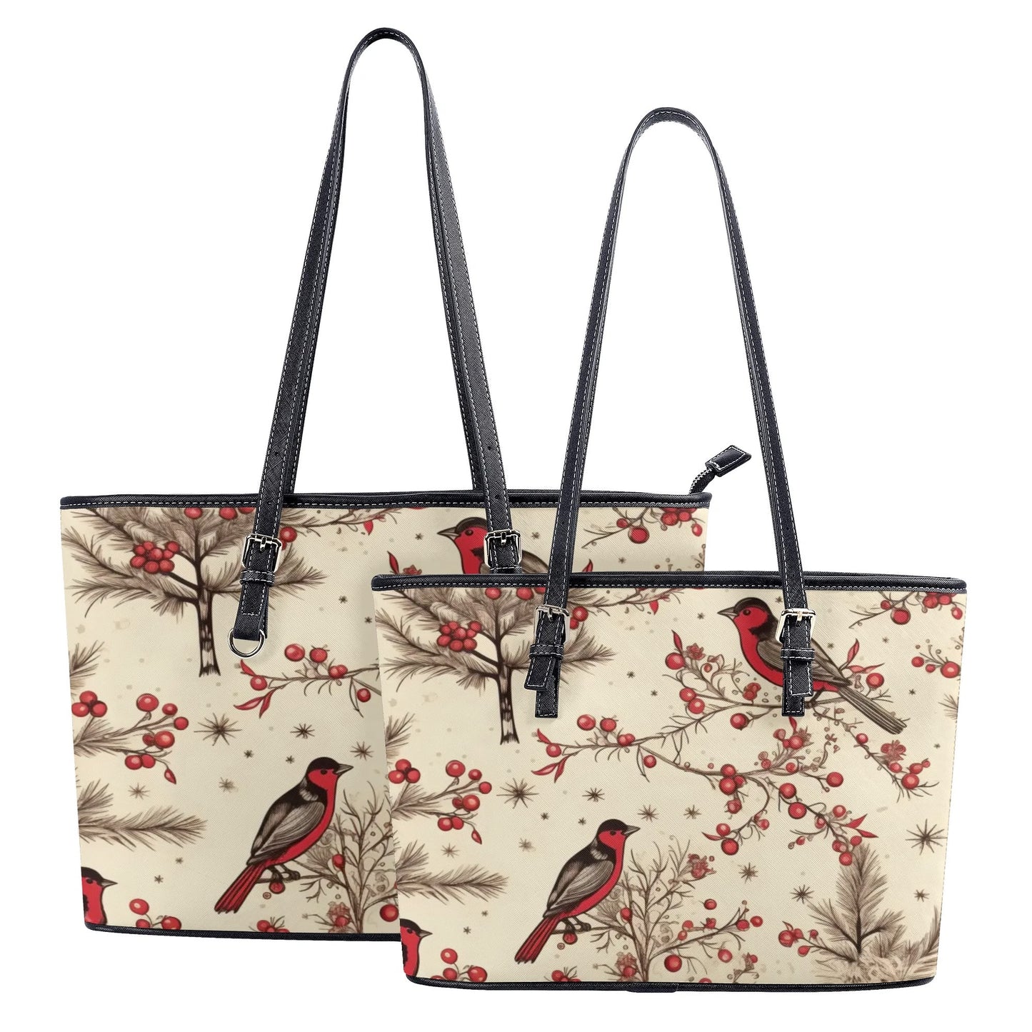 Christmas Birds Tote Bag