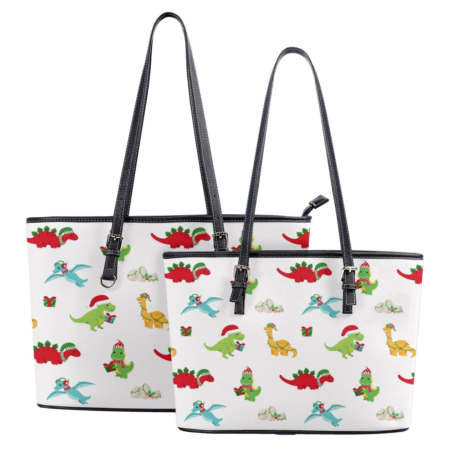 Dino Christmas Tote Bag