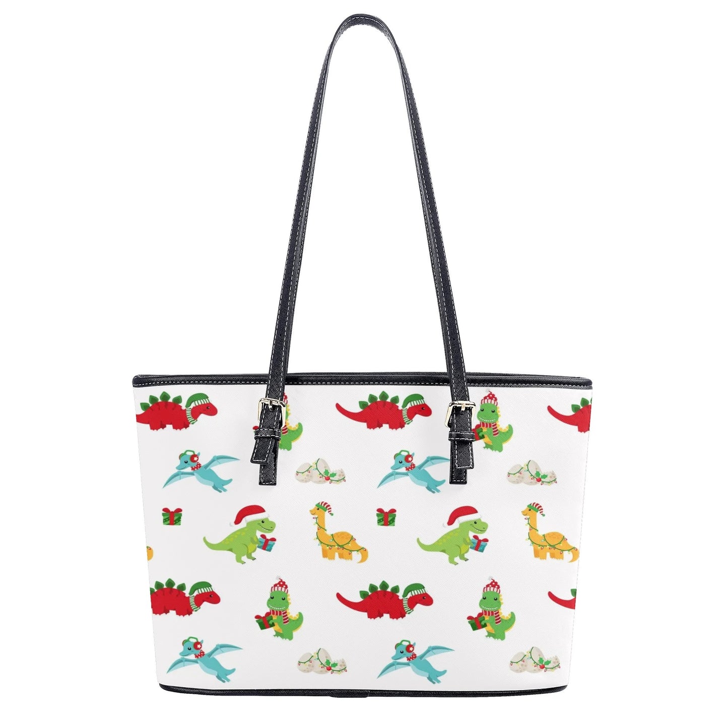 Dino Christmas Tote Bag