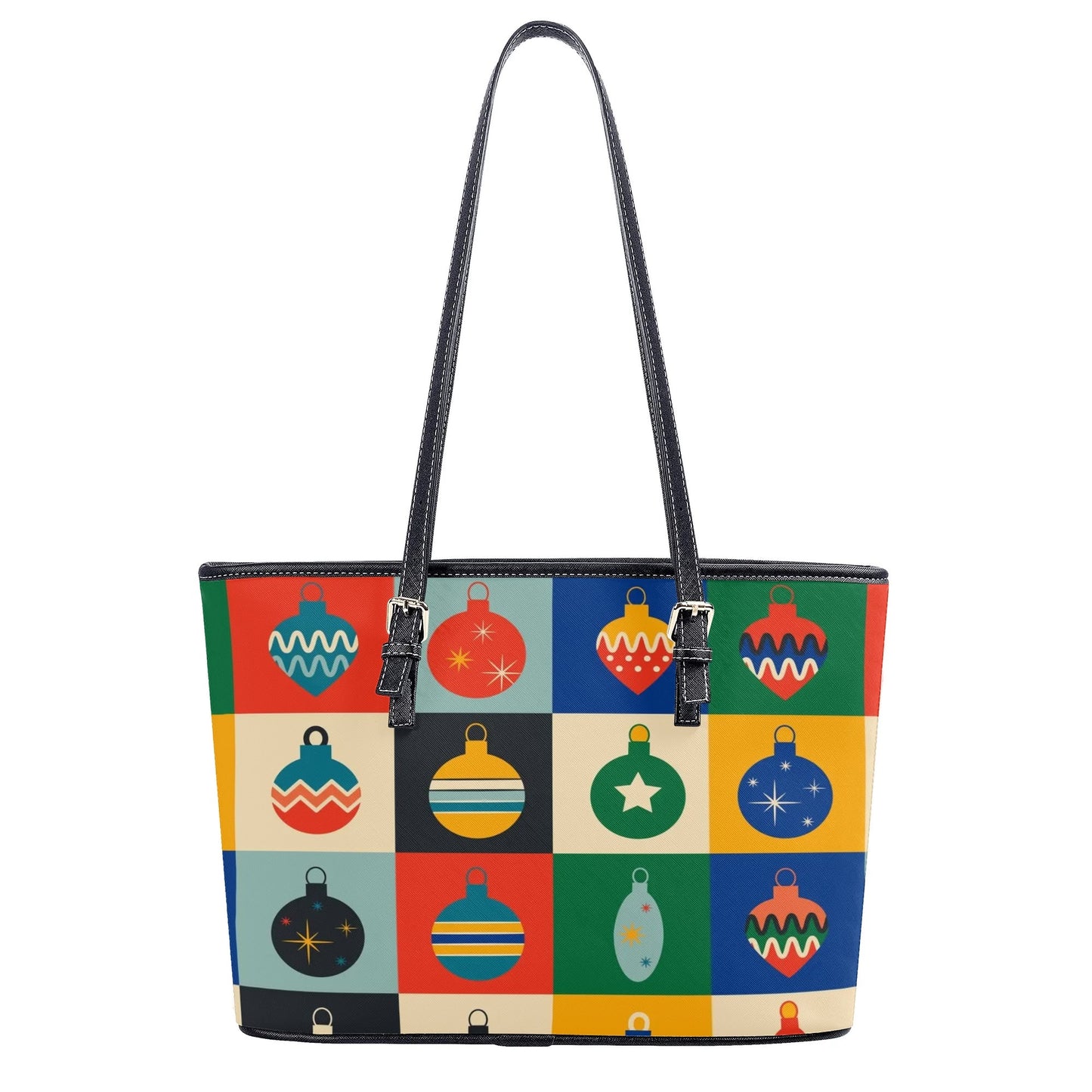 Retro Xmas Baubles Tote Bag