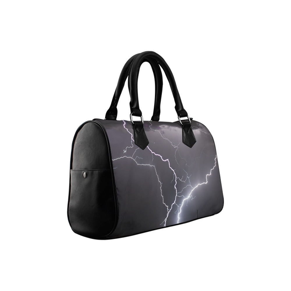 Lightning Crashes Boston Handbag