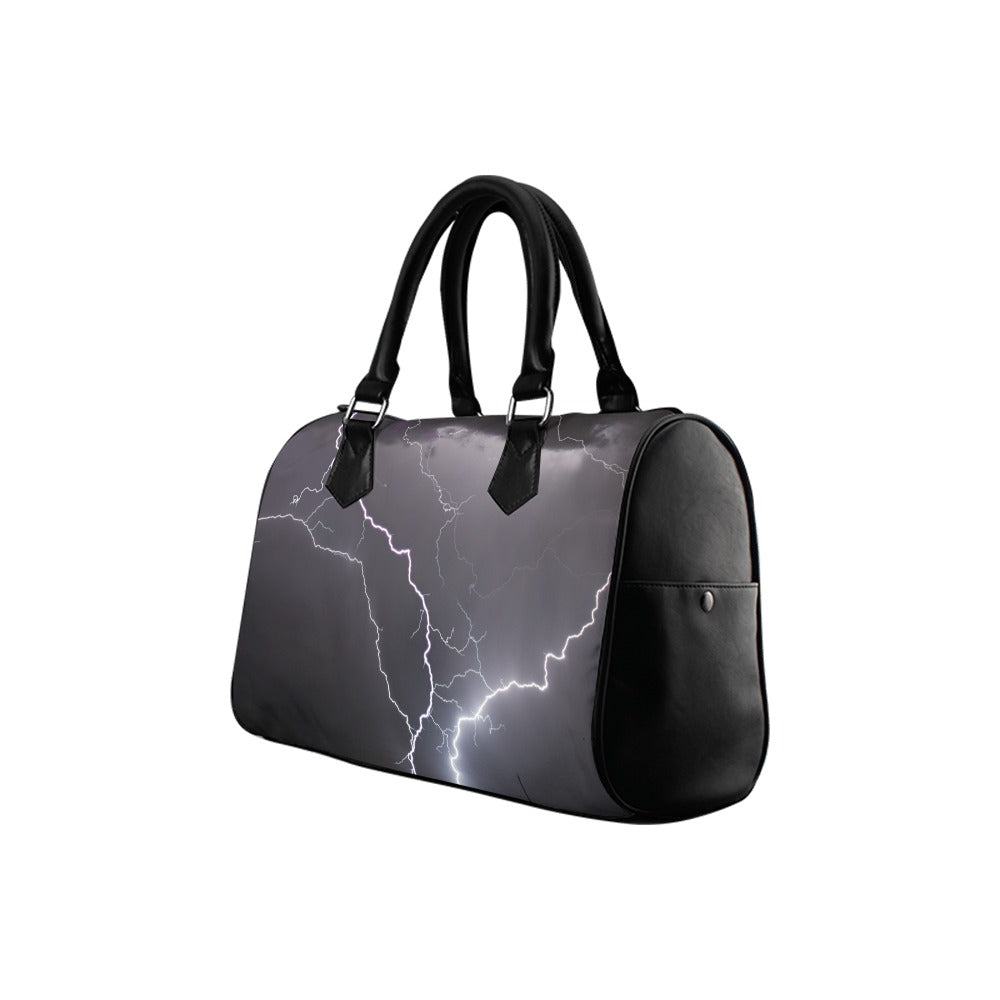 Lightning Crashes Boston Handbag