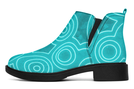 'Gali Banaga-Waa-Nha' Water Flowing Ankle Boots