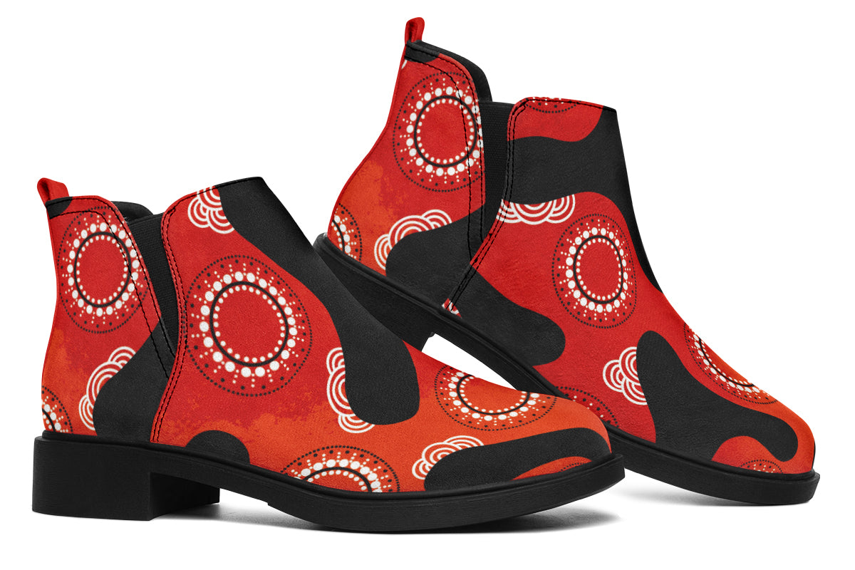 Guwiinbarraan' Close To Fire Ankle Boots