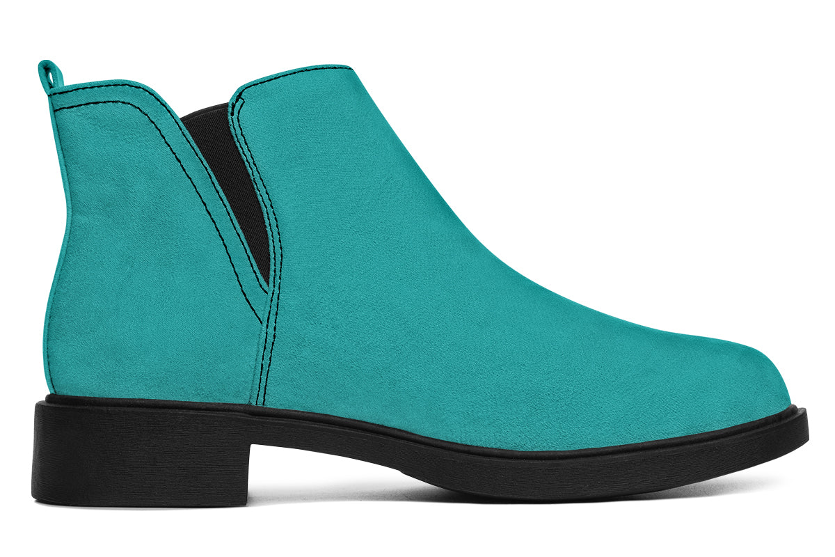 Pennyroyal Teal Ankle Boots