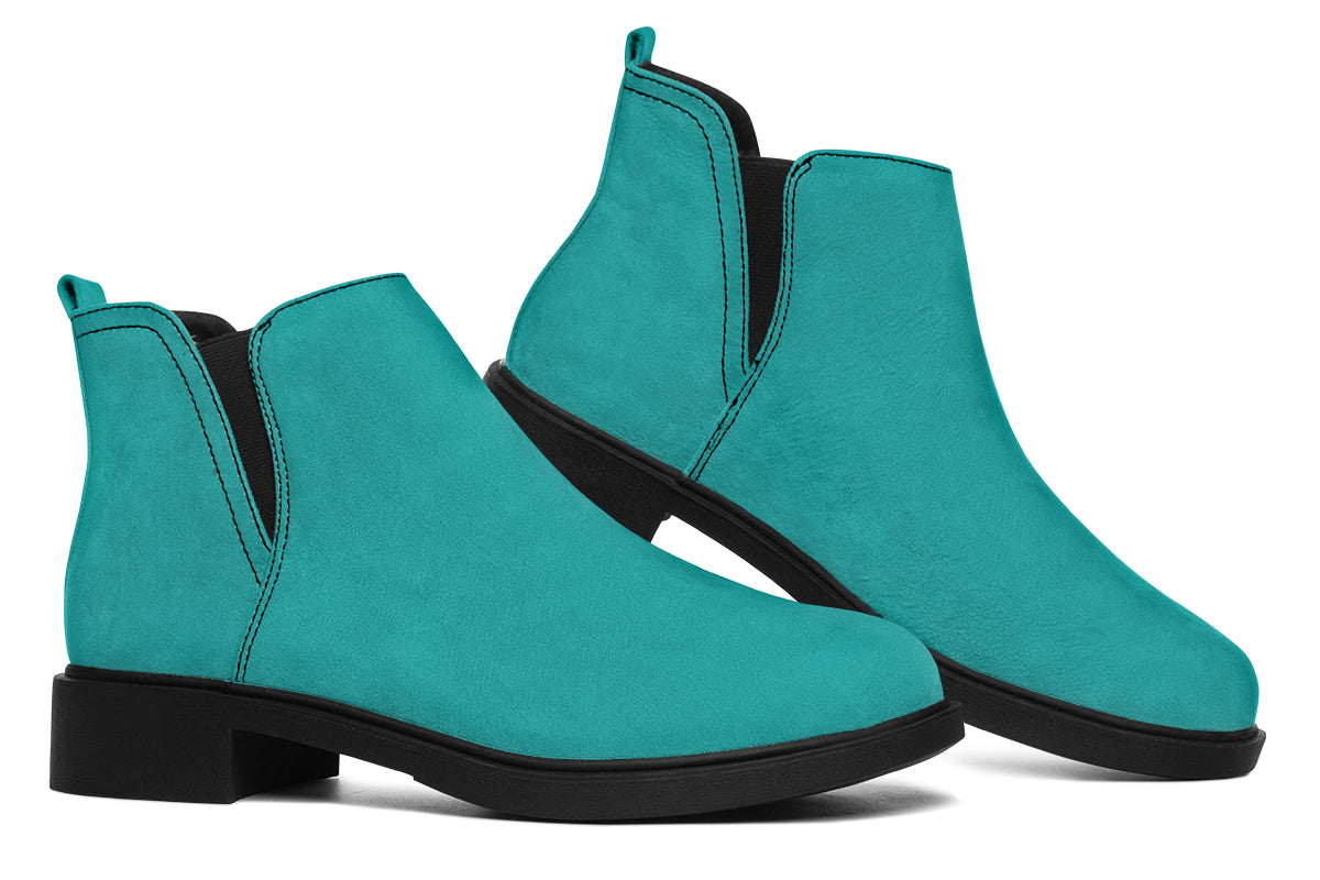 Pennyroyal Teal Ankle Boots