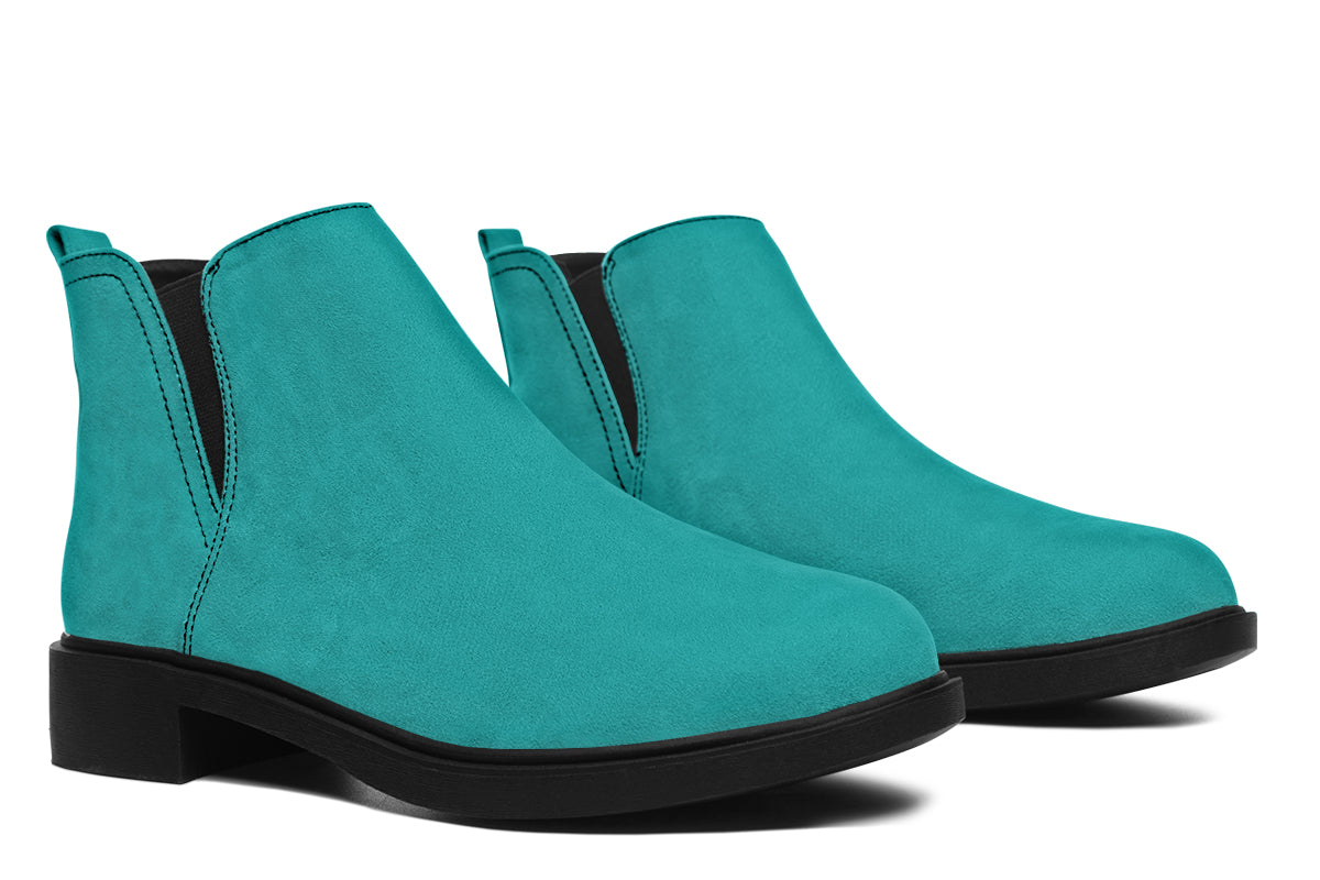 Pennyroyal Teal Ankle Boots