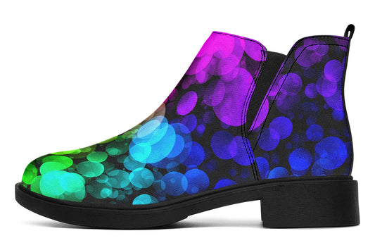 Rainbow Bubbles Ankle Boots