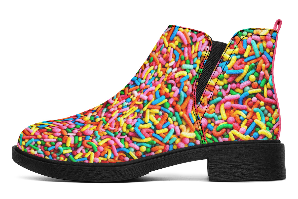 Rainbow Sprinkles Ankle Boots