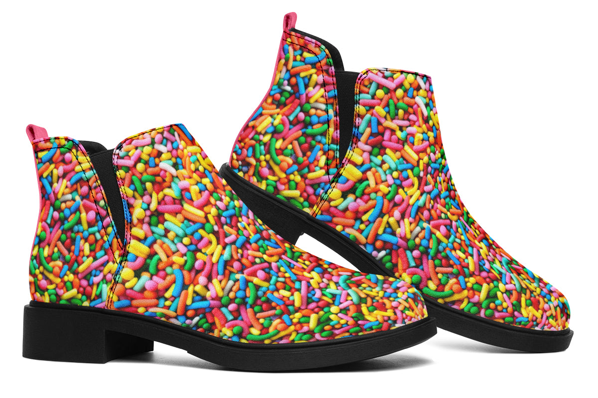 Rainbow Sprinkles Ankle Boots