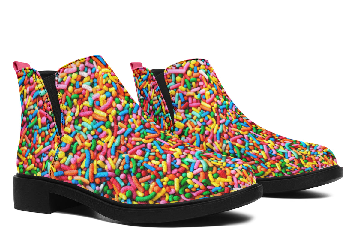 Rainbow Sprinkles Ankle Boots