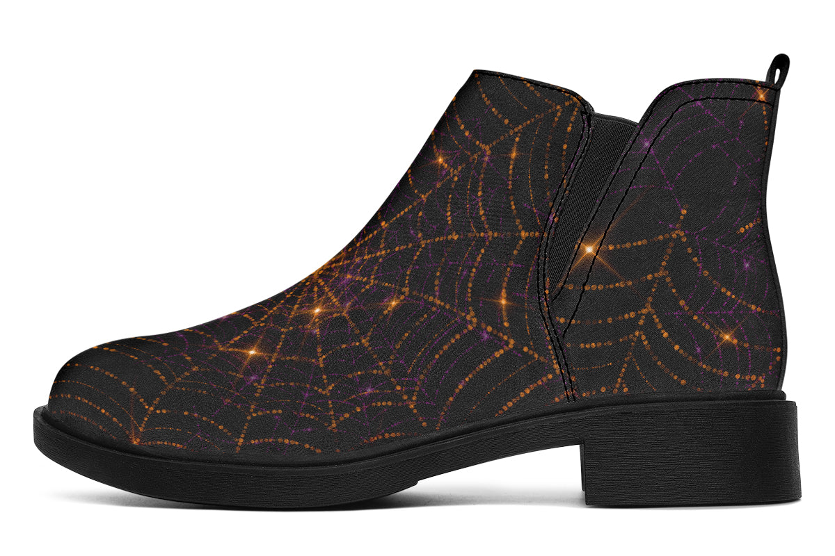 Spiderweb Ankle Boots