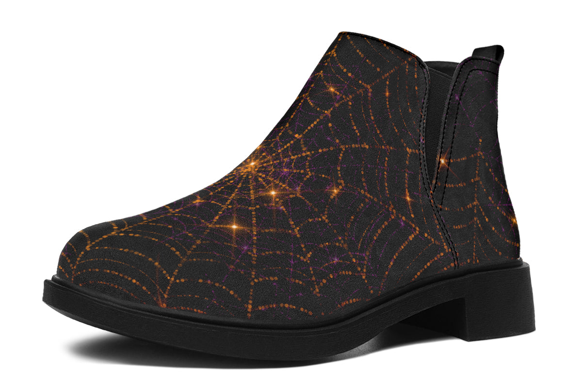 Spiderweb Ankle Boots