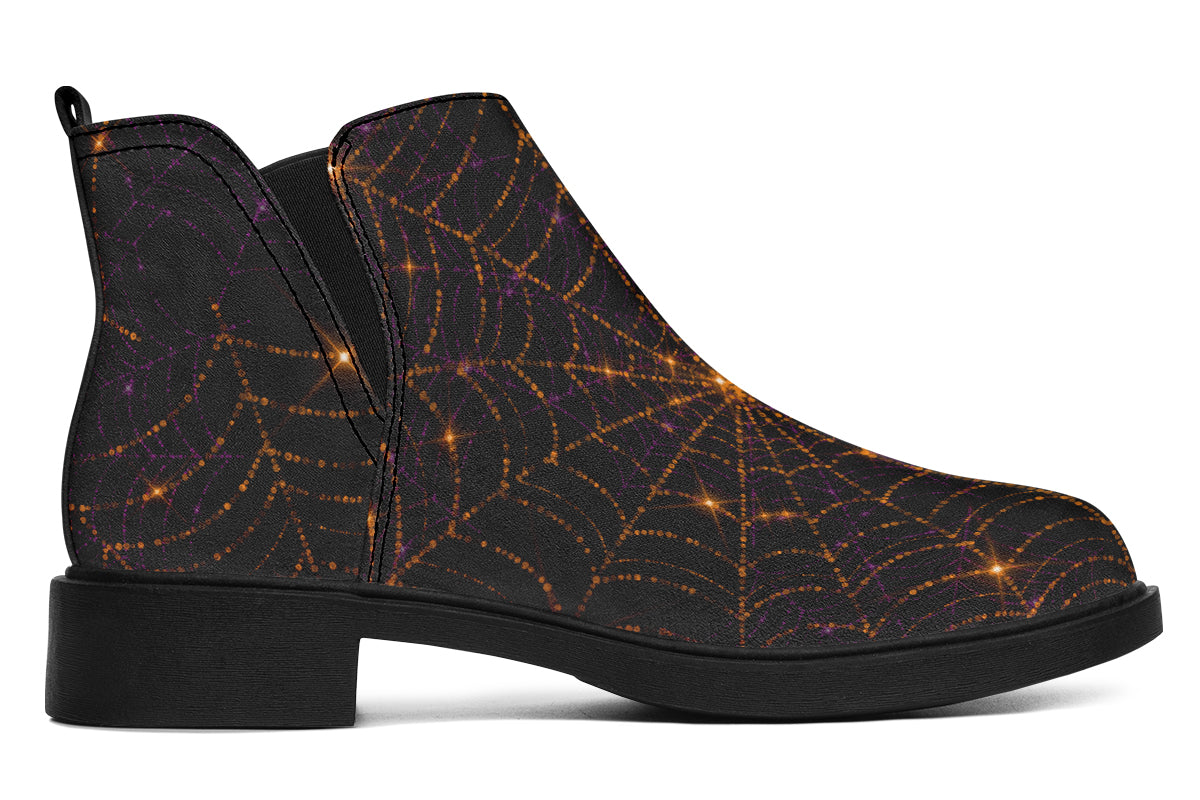 Spiderweb Ankle Boots