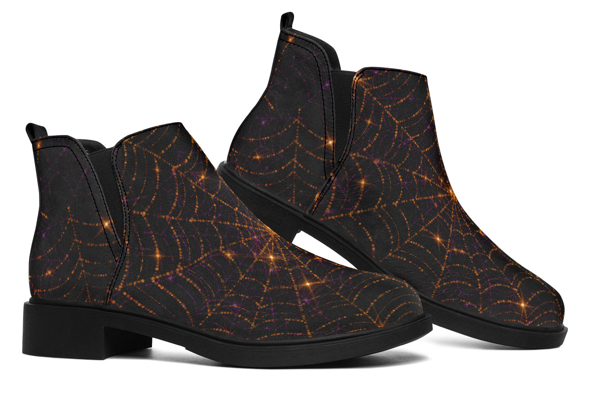 Spiderweb Ankle Boots