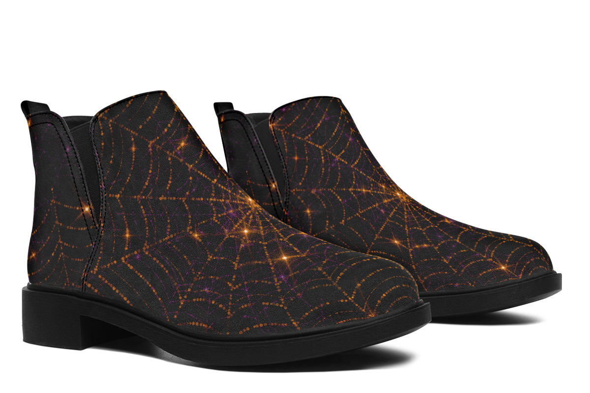 Spiderweb Ankle Boots