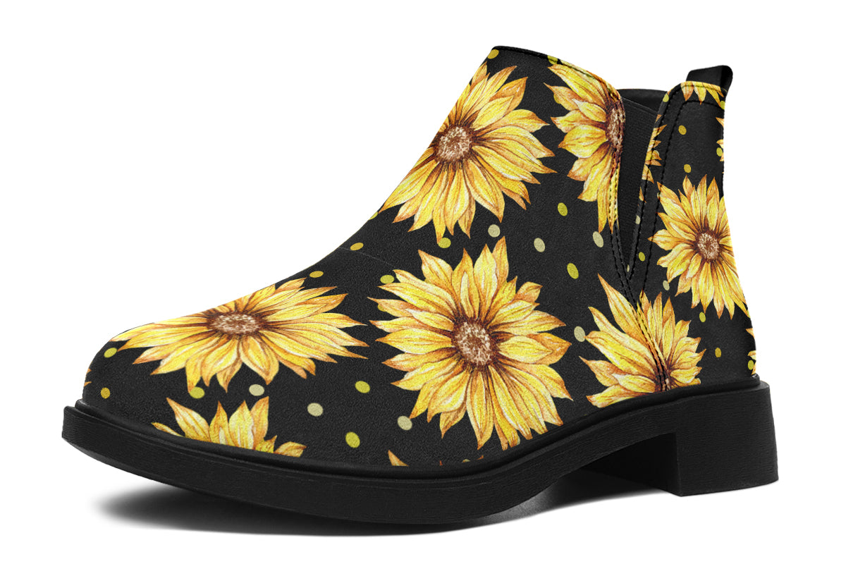 Sunflowers Ankle Boots