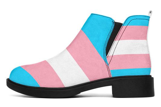 Trans Flag Ankle Boots