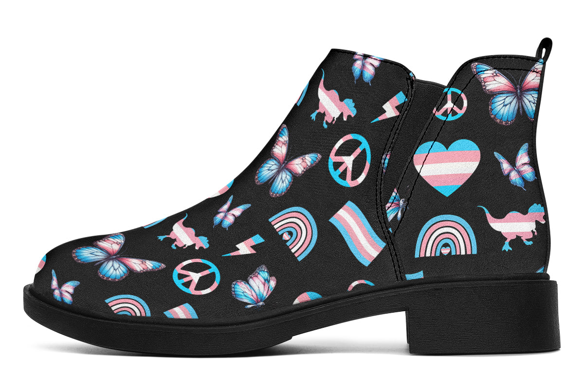 Trans Love Ankle Boots