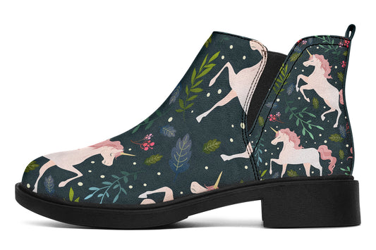 Unicorn Garden Ankle Boots