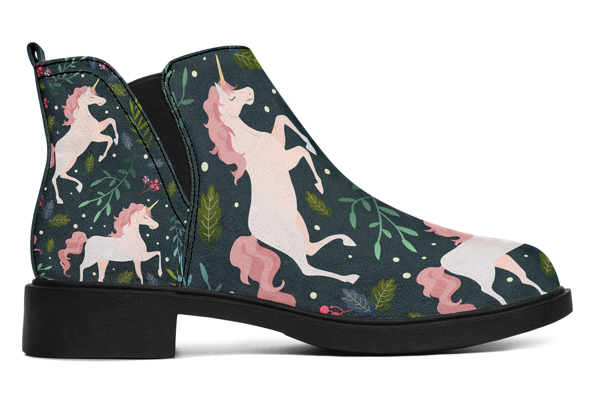 Unicorn Garden Ankle Boots