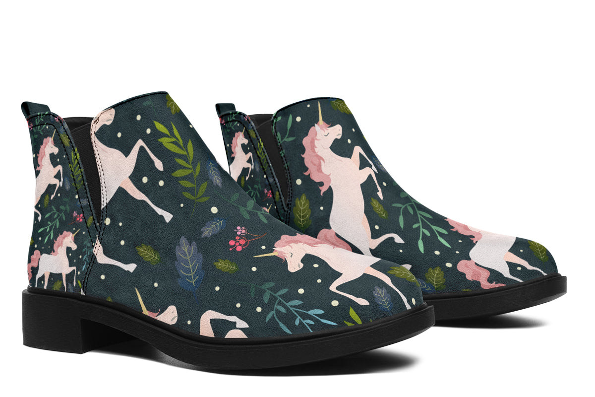 Unicorn Garden Ankle Boots