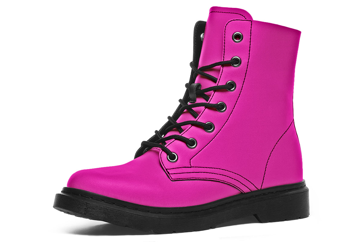 Blue And Pink Mismatch Boots