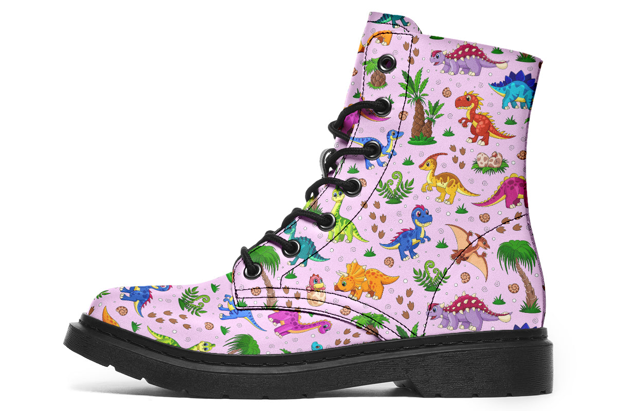 Pink And Blue Mismatched Baby Dinos Boots