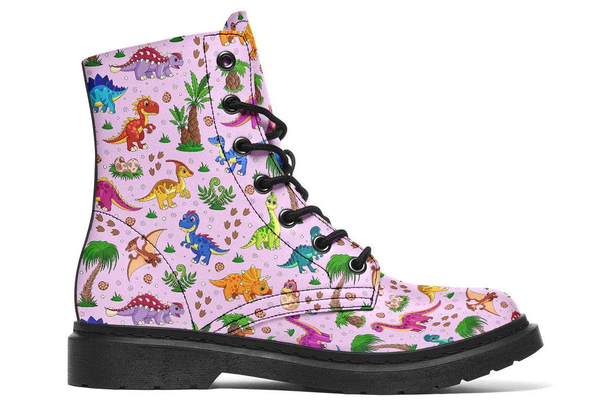 Pink And Blue Mismatched Baby Dinos Boots