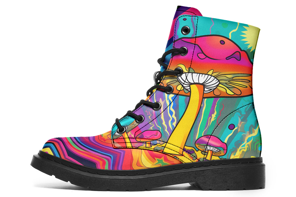 Psychedelic Mushies Boots