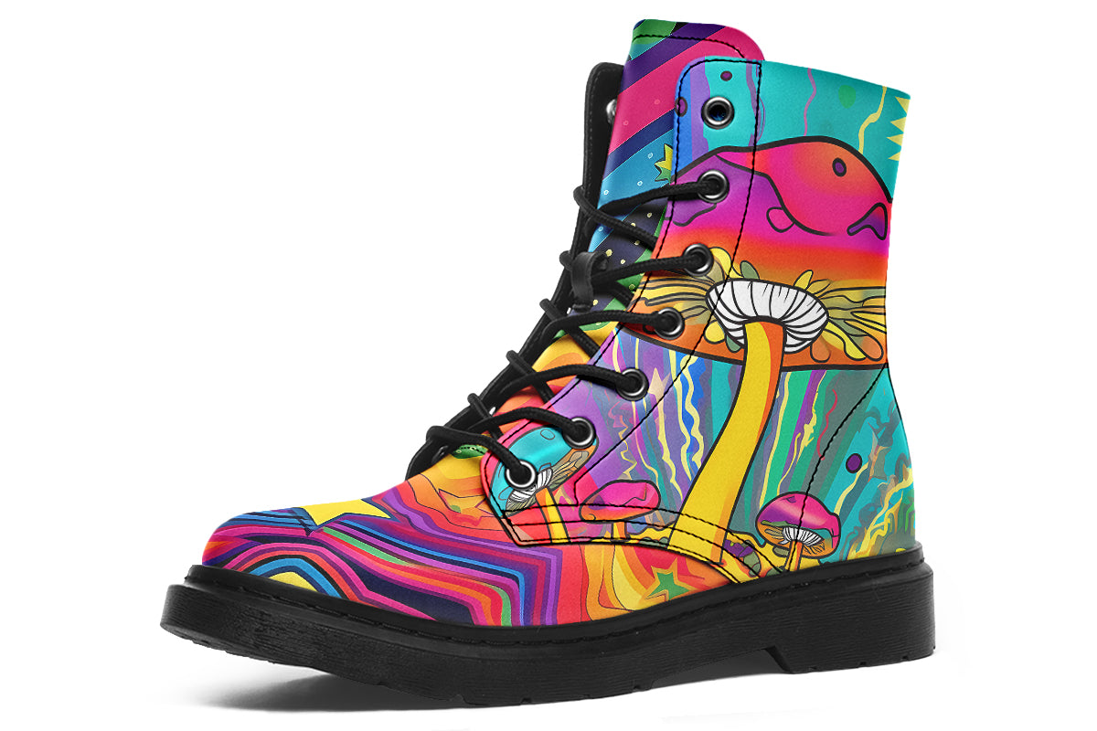 Psychedelic Mushies Boots