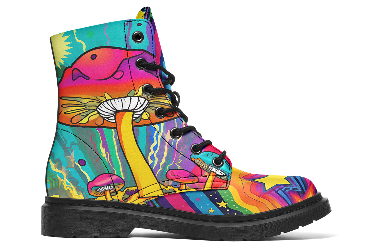 Psychedelic Mushies Boots