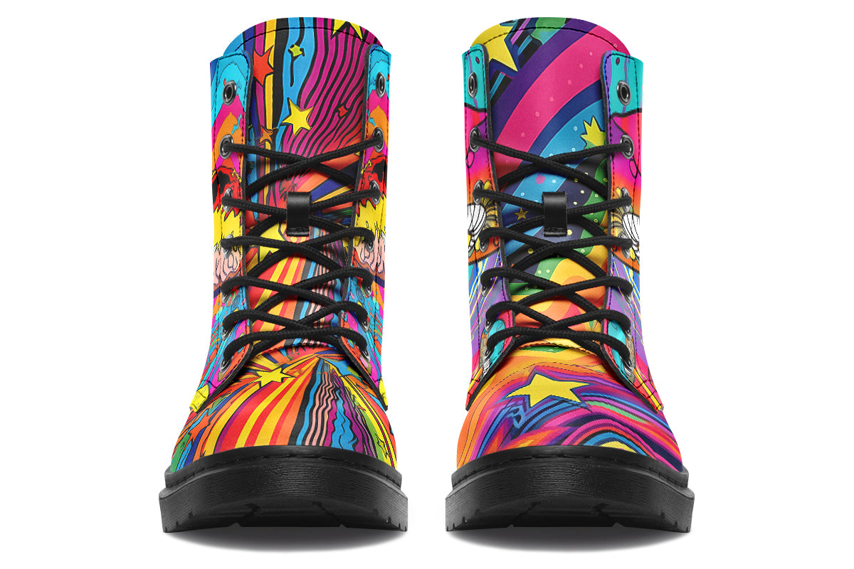 Psychedelic Mushies Boots