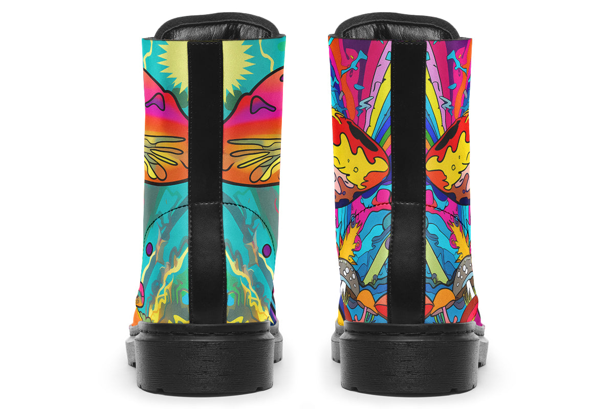 Psychedelic Mushies Boots