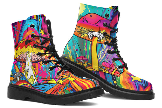 Psychedelic Mushies Boots