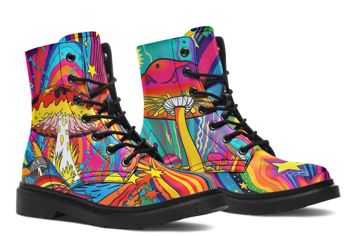 Psychedelic Mushies Boots