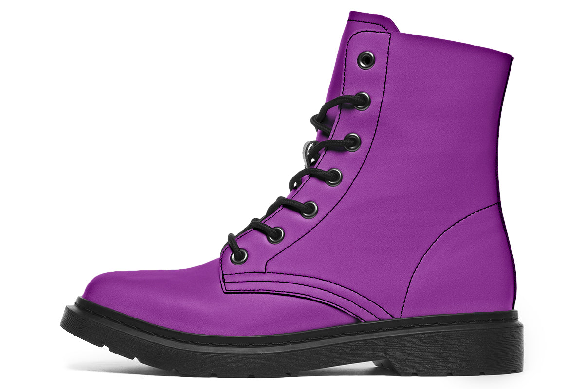 Purple And Pink Mismatch Boots