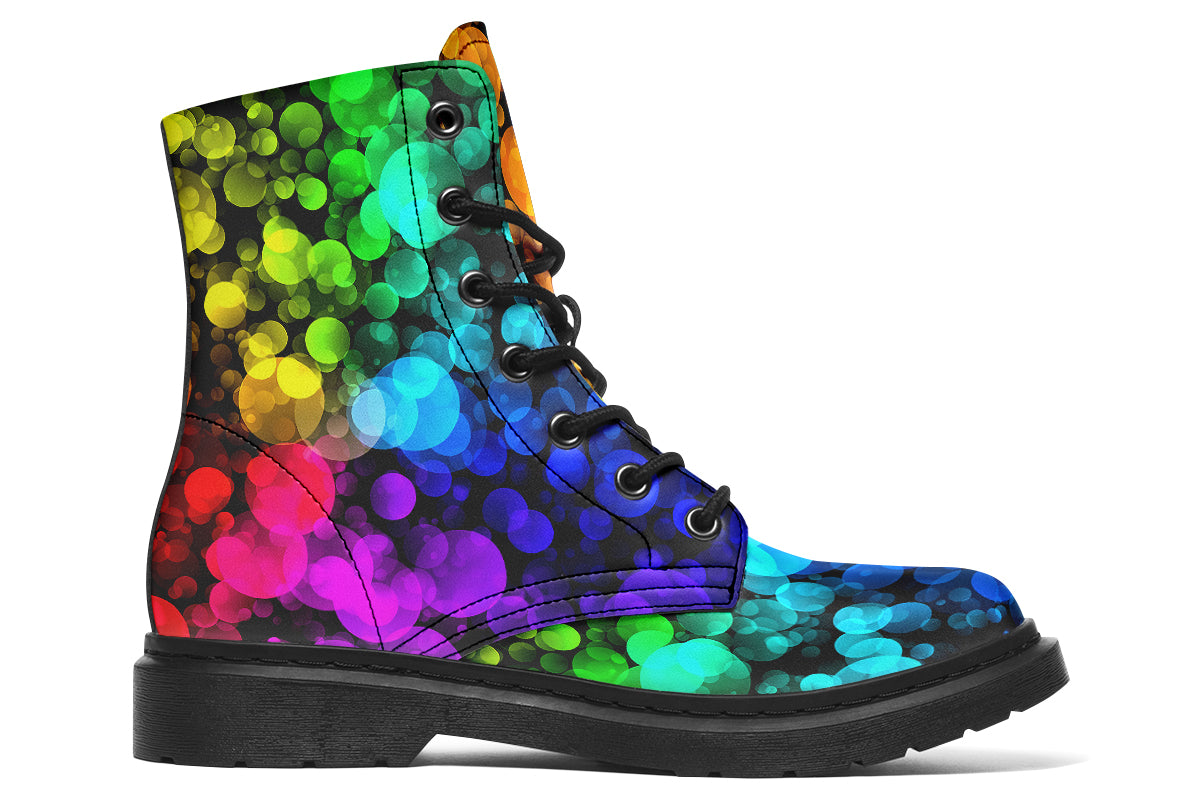 Rainbow Bubbles Boots