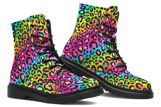 Rainbow Leopard Boots