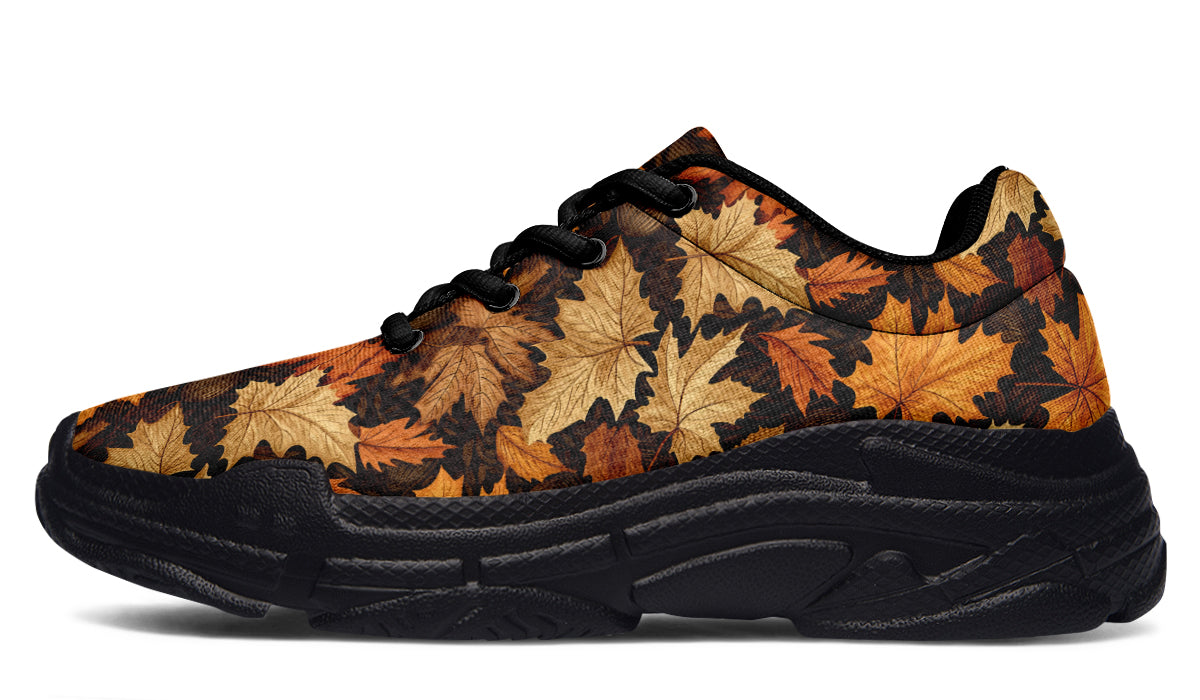 Autumn Leaves Chunky Sneakers